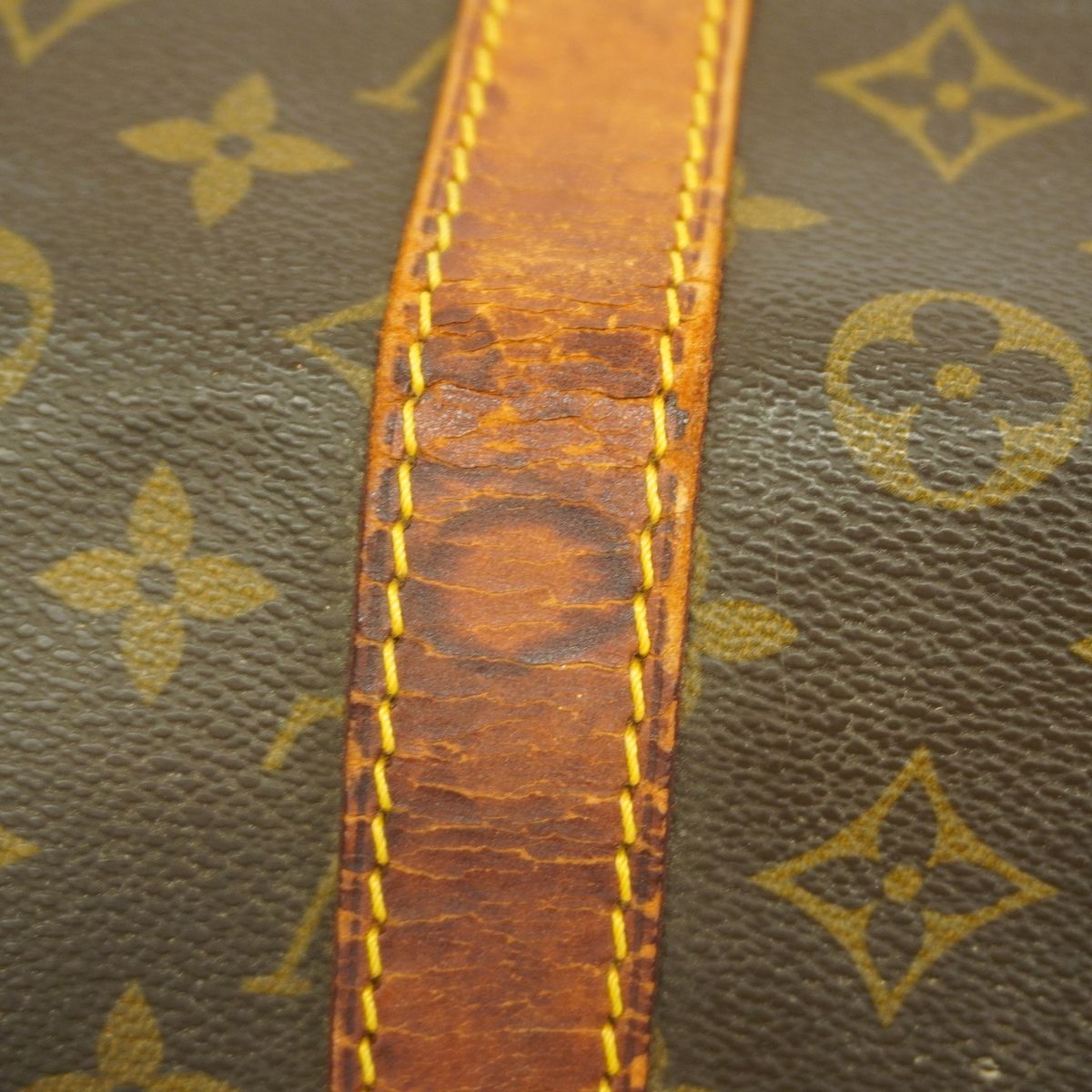 Louis Vuitton Boston Bag Monogram Keepall 55 Brown — view 8