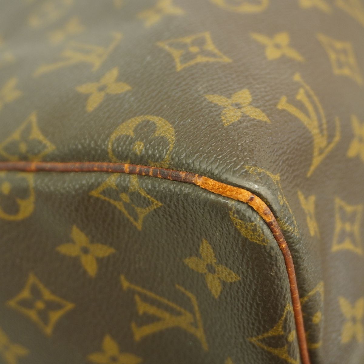 Louis Vuitton Boston Bag Monogram Keepall 55 Brown — view 7