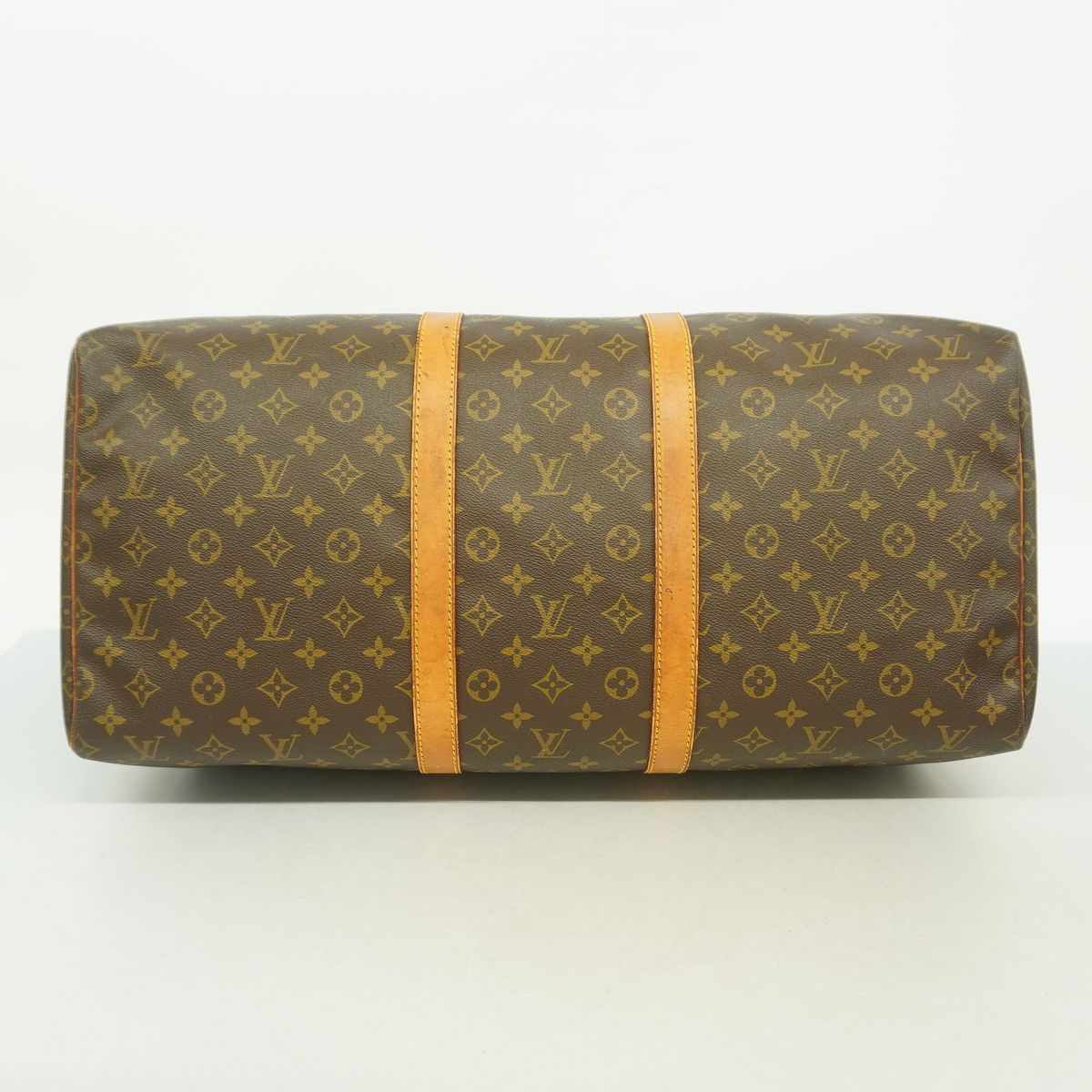 Louis Vuitton Boston Bag Monogram Keepall 55 Brown — view 3
