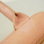 Chanel Handbag Quilted Caviar Leather Pink Gold — view 8