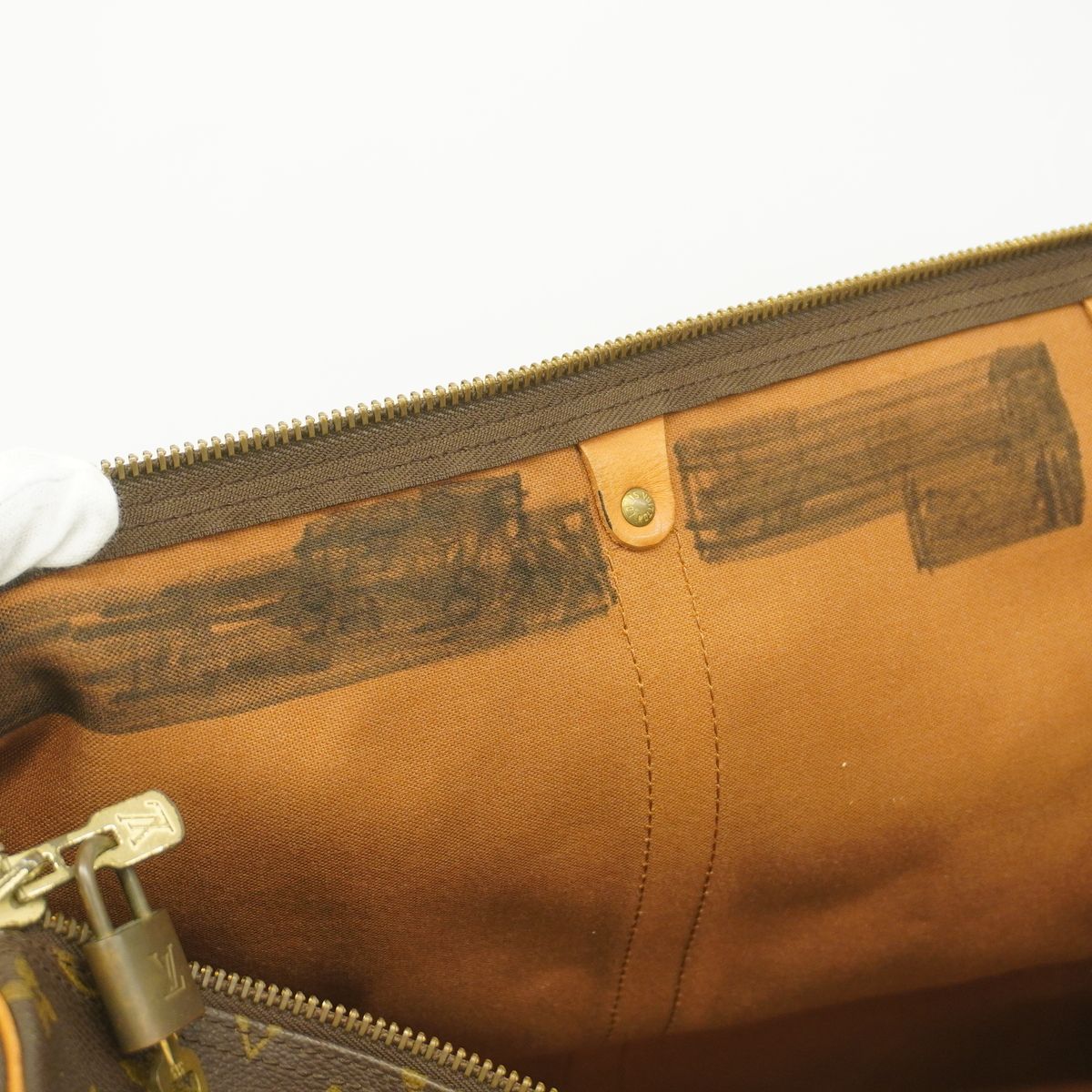 Louis Vuitton Boston Bag Monogram Keepall Bandouliere 60 Brown — view 6
