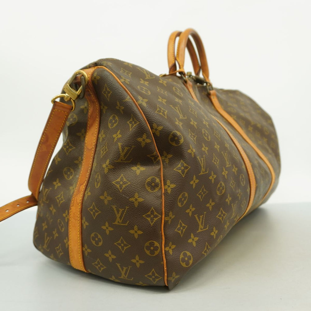 Louis Vuitton Boston Bag Monogram Keepall Bandouliere 60 Brown — view 2