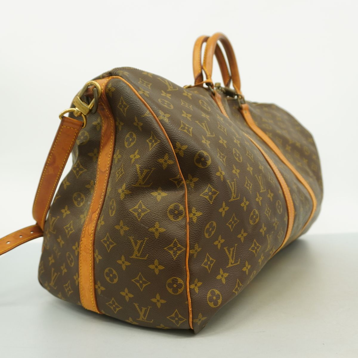 Louis Vuitton Boston Bag Monogram Keepall Bandouliere 60 Brown — view 2