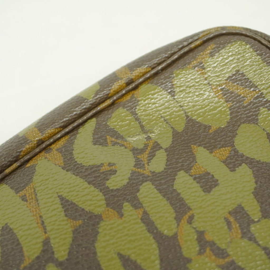 Louis Vuitton Pouch Monogram Graffiti Pochette Accessoires Khaki — view 6