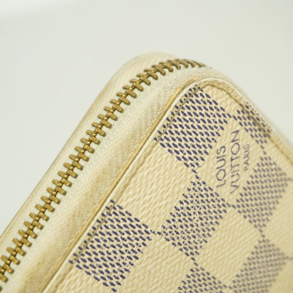 Louis Vuitton Wallet Damier Azur Zippy White — view 6