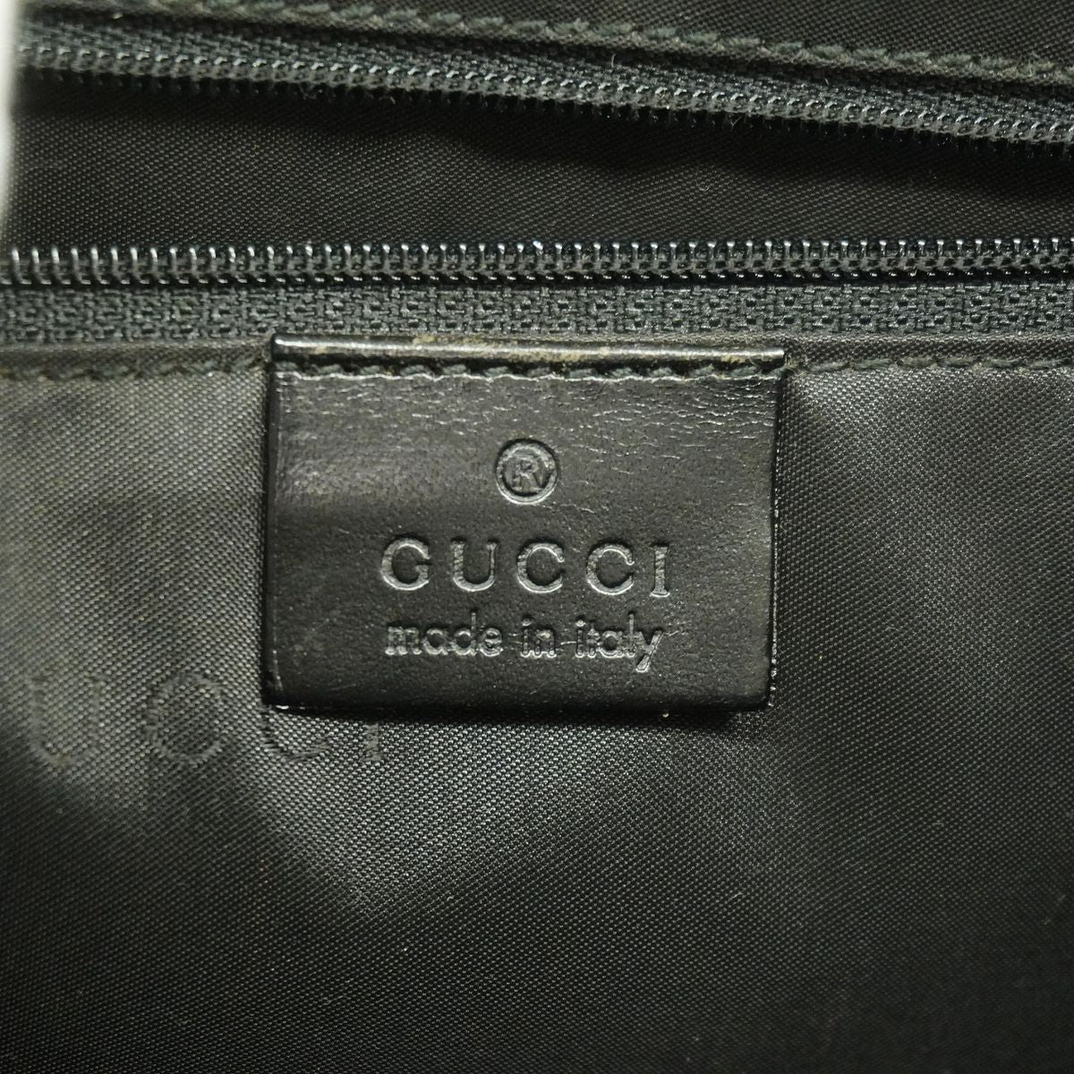 Gucci Shoulder Bag GG Canvas Jackie Black Silver — view 5