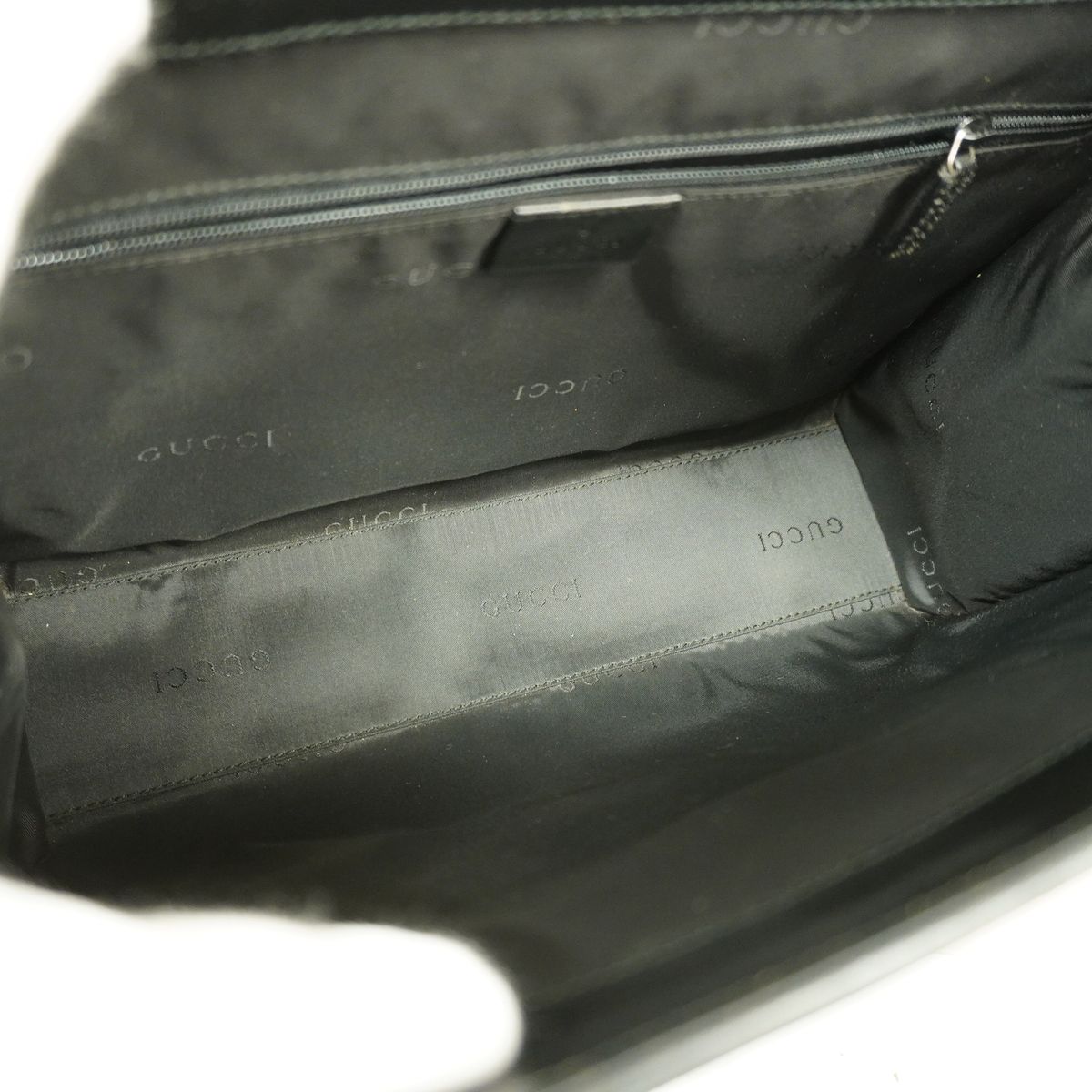 Gucci Shoulder Bag GG Canvas Jackie Black Silver — view 4