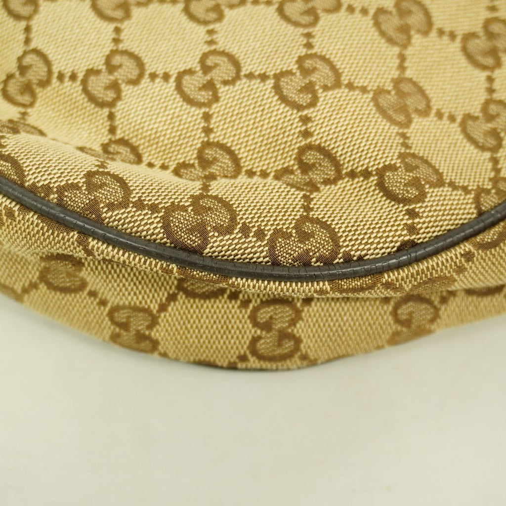 Gucci Shoulder Bag GG Canvas Beige Silver — view 7
