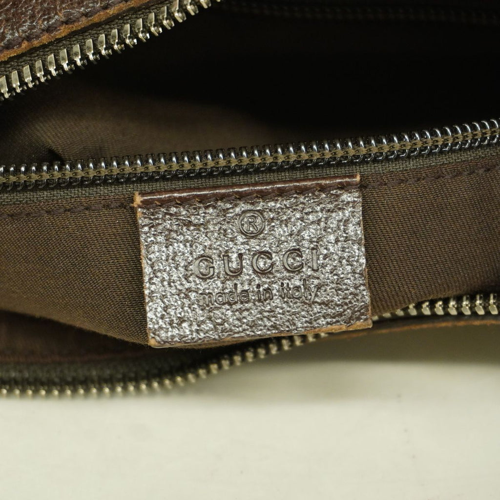 Gucci Shoulder Bag GG Canvas Beige Silver — view 5