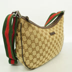 Gucci Shoulder Bag GG Canvas Beige Silver — view 2