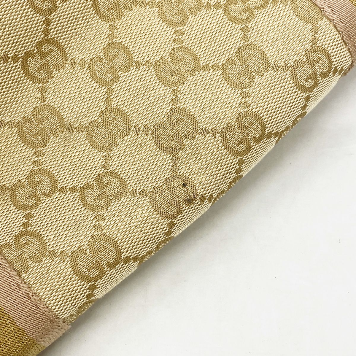 Gucci Tote Bag GG Canvas Beige Gold — view 8