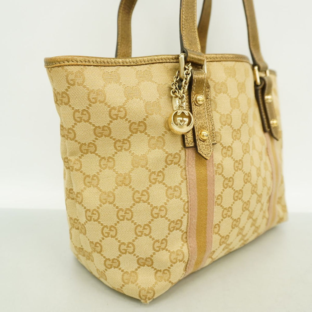 Gucci Tote Bag GG Canvas Beige Gold — view 2