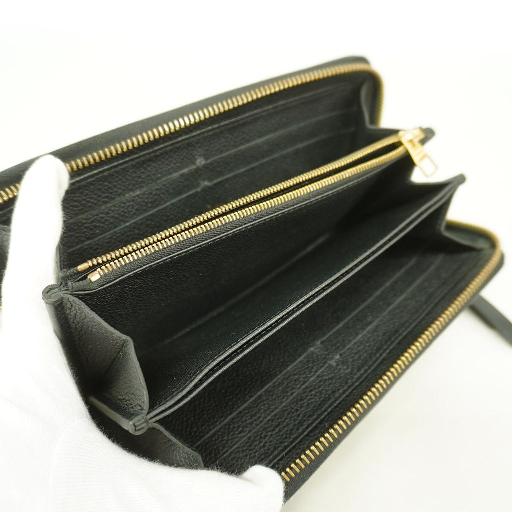 Louis Vuitton Wallet Monogram Empreinte Zippy Noir — view 3