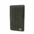 Chanel Wallet Mademoiselle Lambskin Black Silver