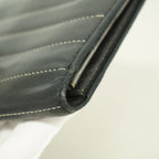 Chanel Wallet Mademoiselle Lambskin Black Silver — view 8