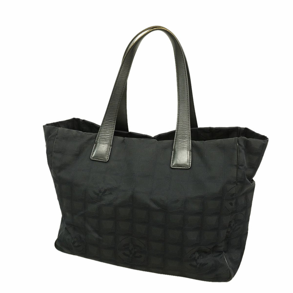 Chanel Tote Bag New Travel Nylon Black Gold
