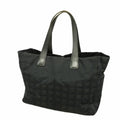 Chanel Tote Bag New Travel Nylon Black Gold