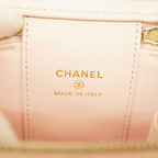 Chanel Vanity Bag Quilted Caviar Leather Pink Gold — view 5