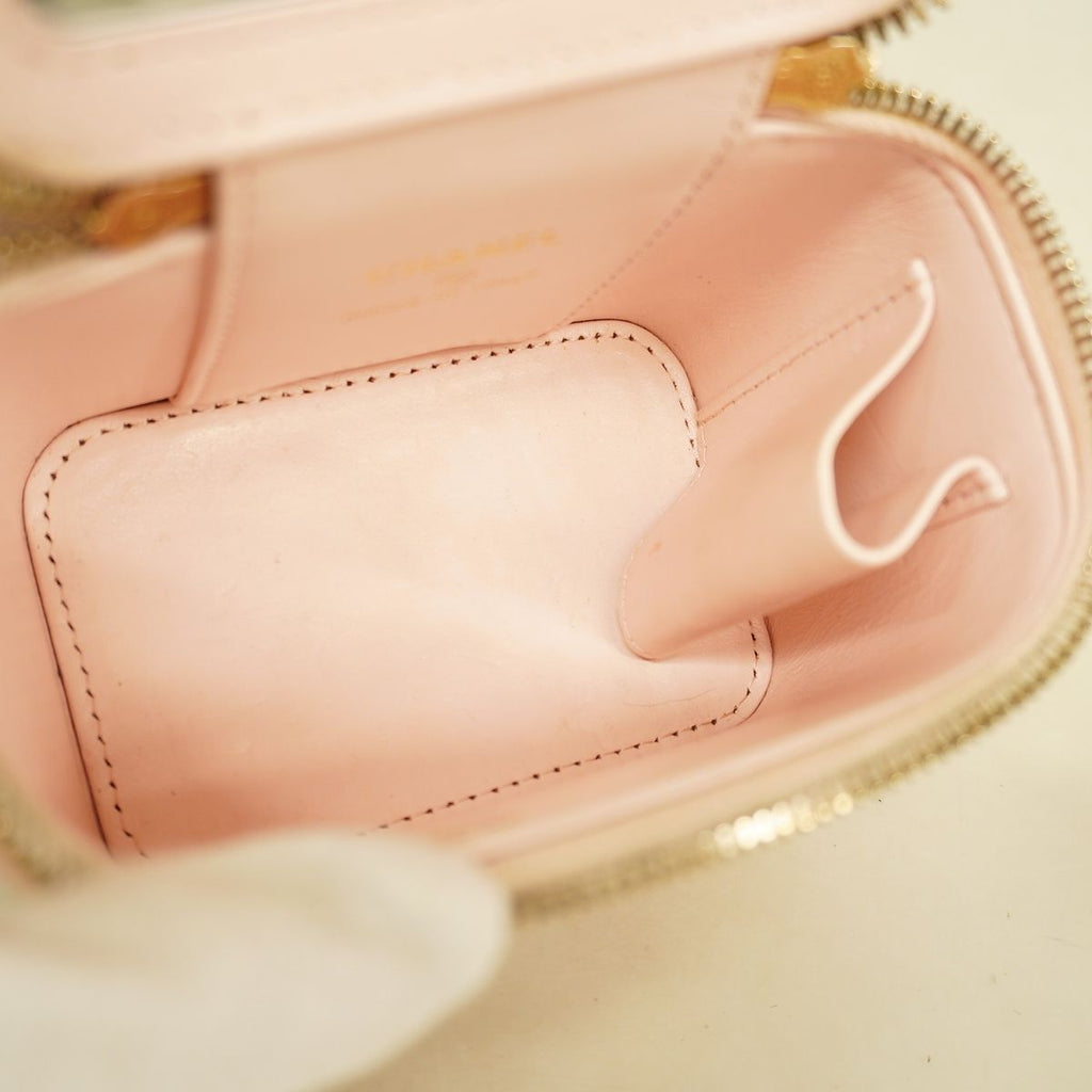 Chanel Vanity Bag Quilted Caviar Leather Pink Gold — view 4