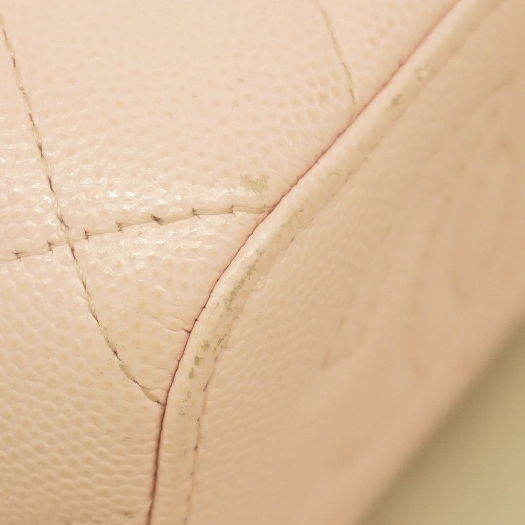 Chanel Vanity Bag Quilted Caviar Leather Pink Gold — view 8