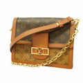 Louis Vuitton Handbag Monogram Reverse Dauphine MM Brown 2-Way Bag