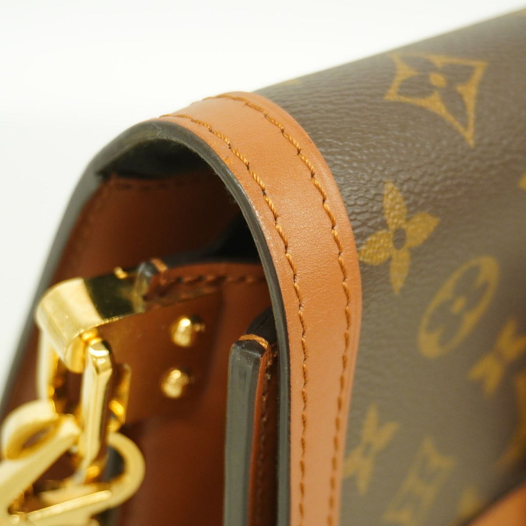 Louis Vuitton Handbag Monogram Reverse Dauphine MM Brown 2-Way Bag — view 6