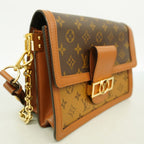 Louis Vuitton Handbag Monogram Reverse Dauphine MM Brown 2-Way Bag — view 2