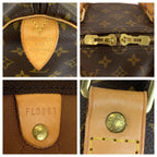 Louis Vuitton Monogram Keepall 50 Brown Leather Boston Bag — view 4