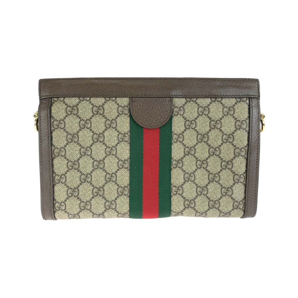 Gucci Sherry Line Ophidia GG Supreme Canvas Leather Chain Shoulder Bag Pochette — view 2