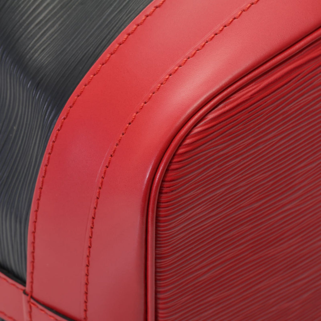Louis Vuitton Noe Epi Bicolor Noir Castilian Red Shoulder Bag — view 5