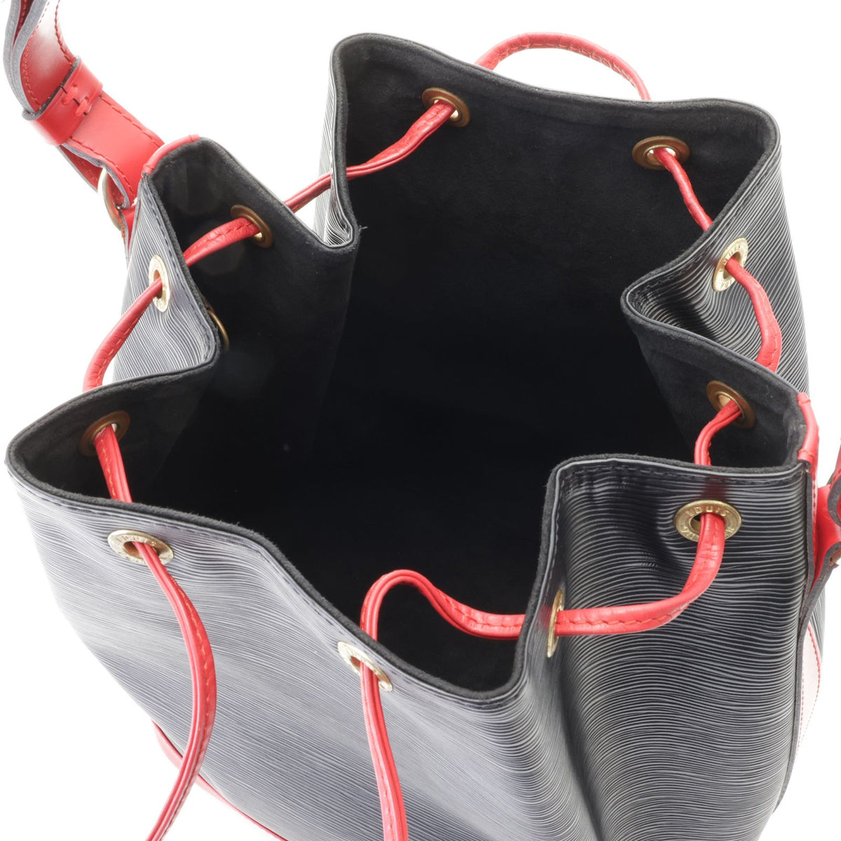 Louis Vuitton Noe Epi Bicolor Noir Castilian Red Shoulder Bag — view 6