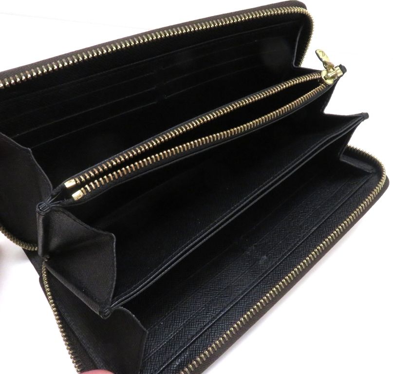Louis Vuitton Zippy Wallet Monogram Giant Reverse Long Canvas Brown — view 4