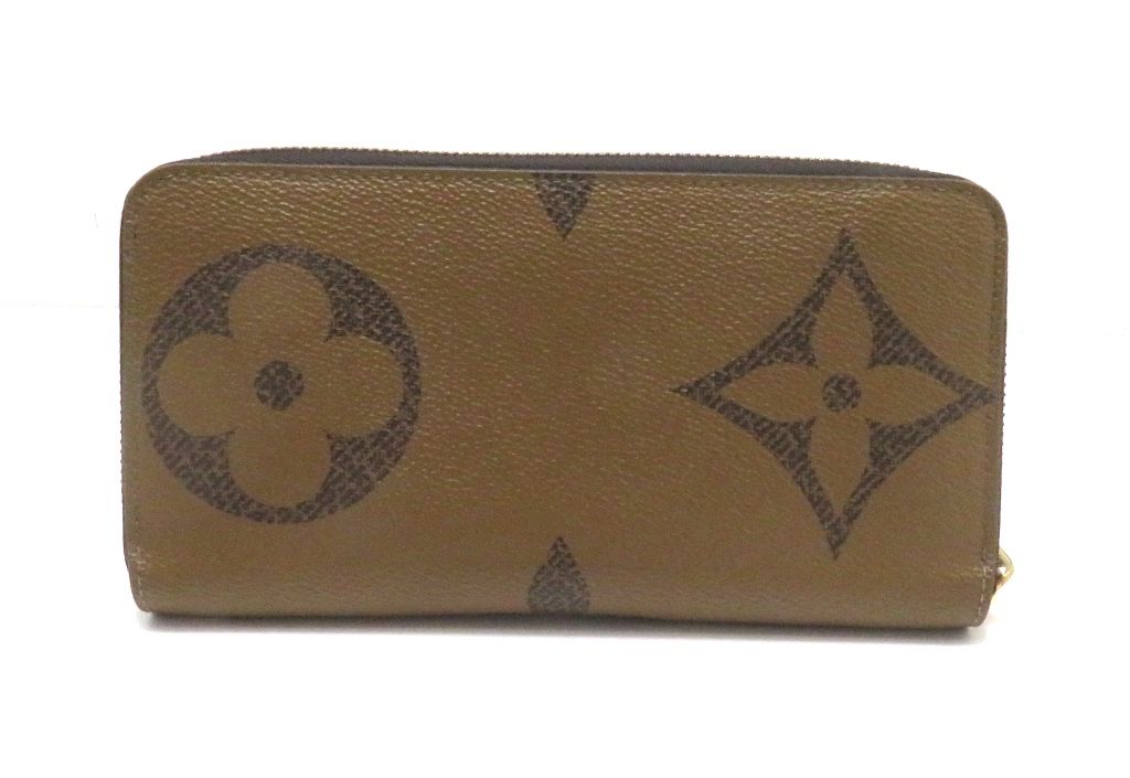 Louis Vuitton Zippy Wallet Monogram Giant Reverse Long Canvas Brown