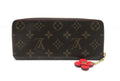 Louis Vuitton Portefeuille Clemence Flower Charm Monogram Coquelicot Wallet