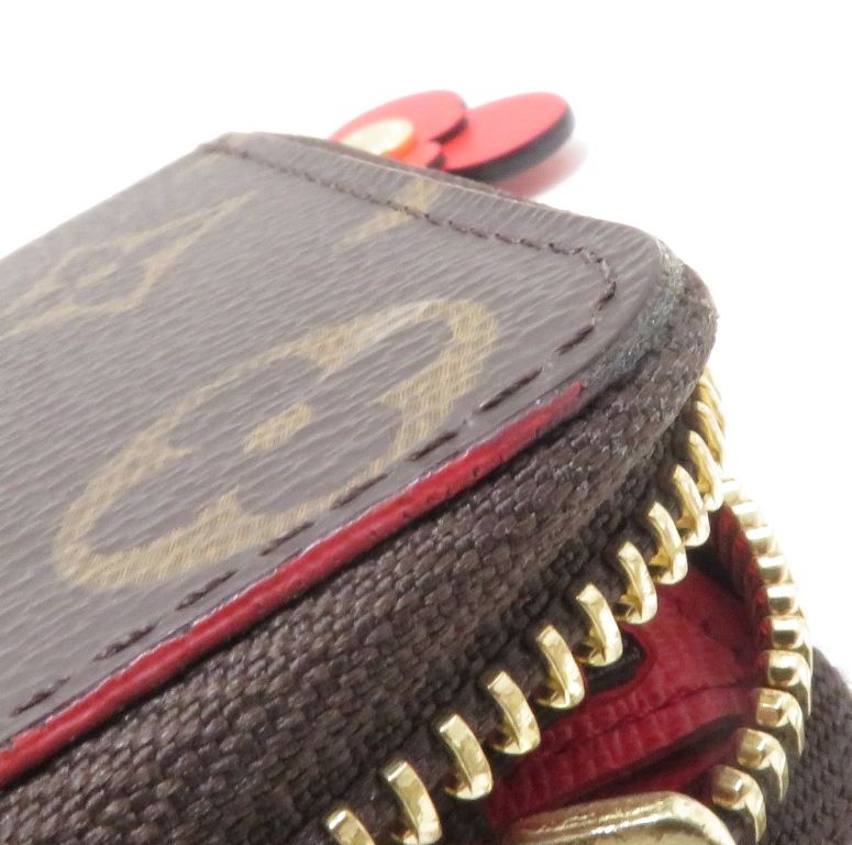 Louis Vuitton Portefeuille Clemence Flower Charm Monogram Coquelicot Wallet — view 6