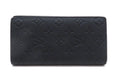 Louis Vuitton Portefeuille Brazza Monogram Taurillon Noir Wallet Leather Stamp