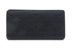 Louis Vuitton Portefeuille Brazza Monogram Taurillon Noir Wallet Leather Stamp
