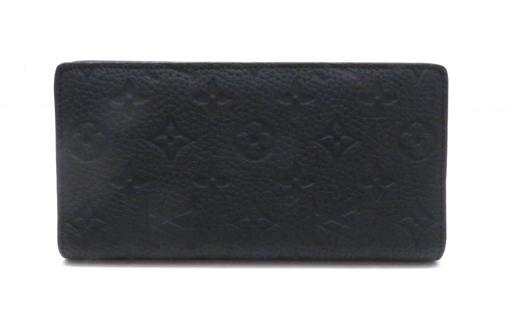 Louis Vuitton Portefeuille Brazza Monogram Taurillon Noir Wallet Leather Stamp — view 3