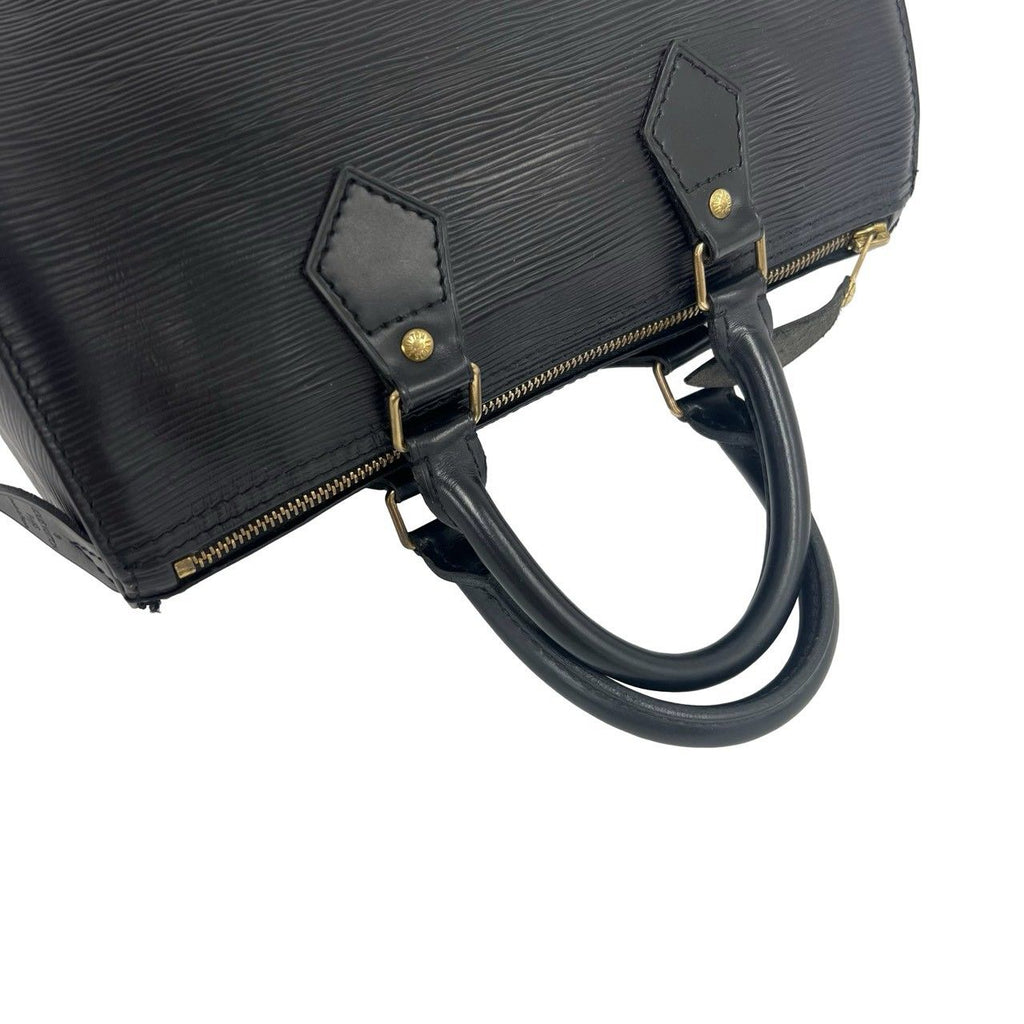 Louis Vuitton Vintage Speedy 25 Epi Leather Mini Boston Bag Noir — view 4