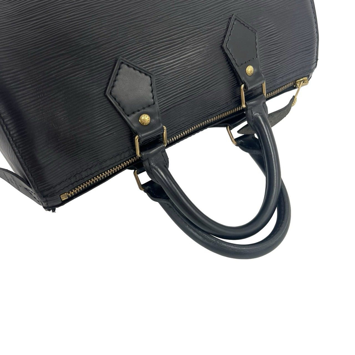 Louis Vuitton Vintage Speedy 25 Epi Leather Mini Boston Bag Noir — view 4