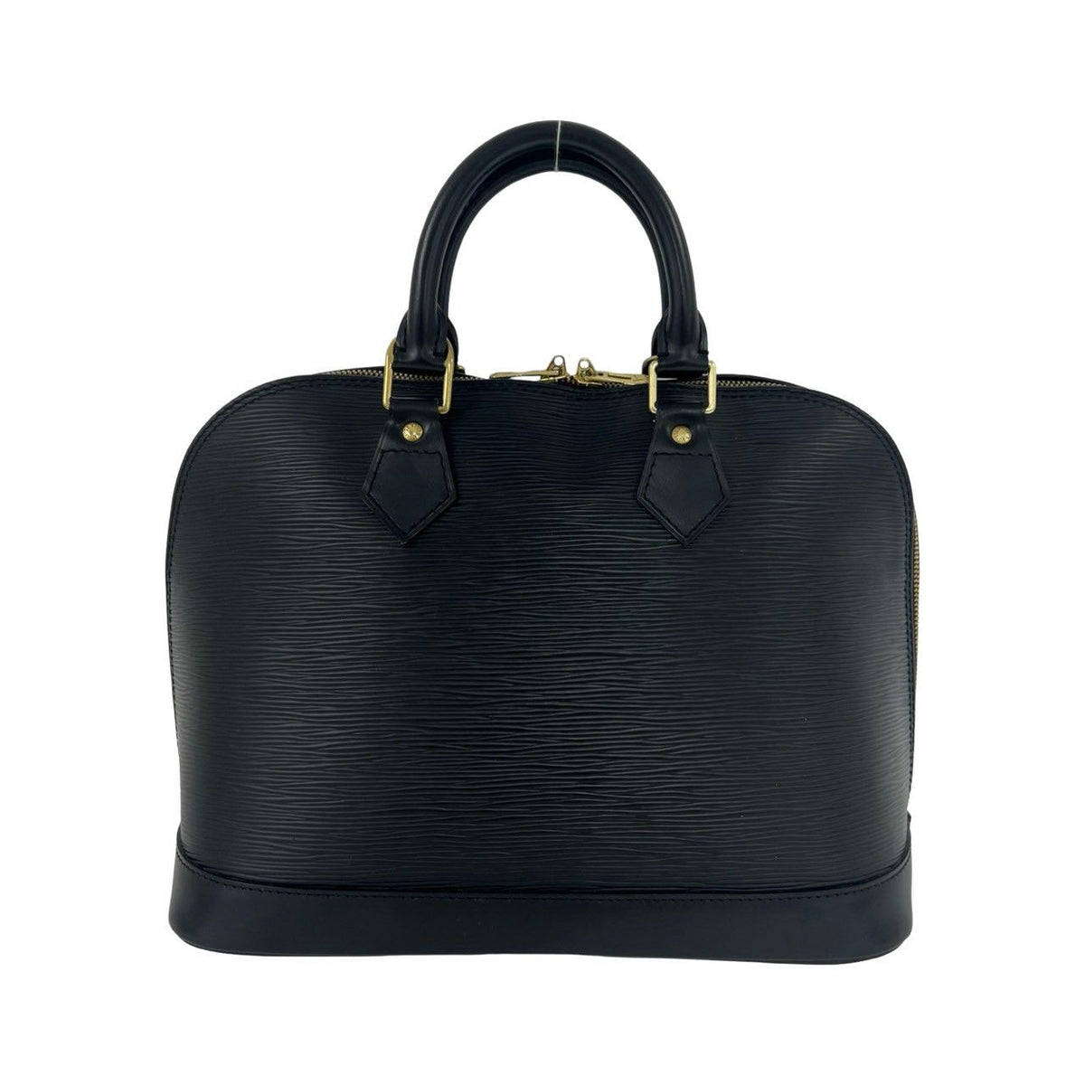 Louis Vuitton Vintage Alma Epi Leather Mini Boston Bag Noir Black — view 3