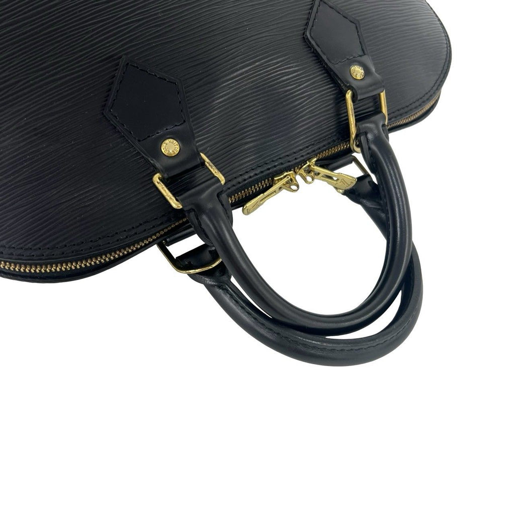 Louis Vuitton Vintage Alma Epi Leather Mini Boston Bag Noir Black — view 4