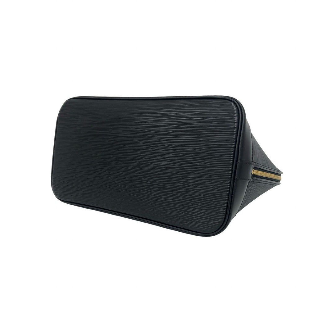 Louis Vuitton Vintage Alma Epi Leather Mini Boston Bag Noir Black — view 8