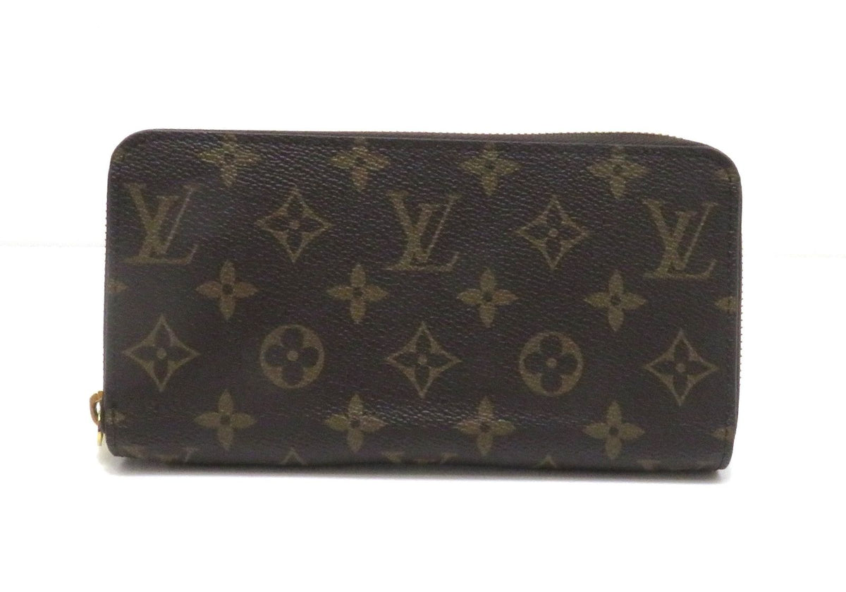 Louis Vuitton Zippy Wallet Monogram Long Canvas Brown