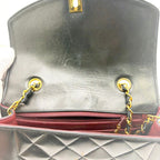Chanel Diana 22 Quilted Chain Shoulder Black Lambskin Bag — view 6