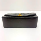 Chanel Diana 22 Quilted Chain Shoulder Black Lambskin Bag — view 4