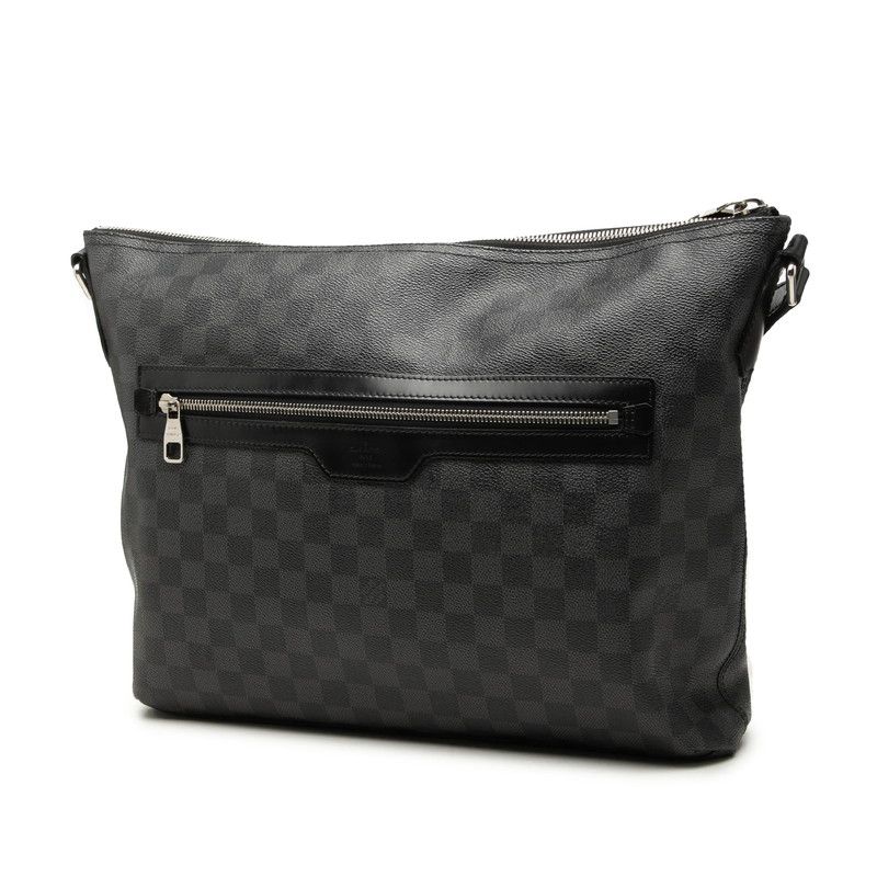 Louis Vuitton Damier Graphite Mick MM Black Leather Crossbody Shoulder Bag — view 2