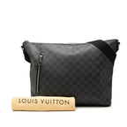 Louis Vuitton Damier Graphite Mick MM Black Leather Crossbody Shoulder Bag — view 7
