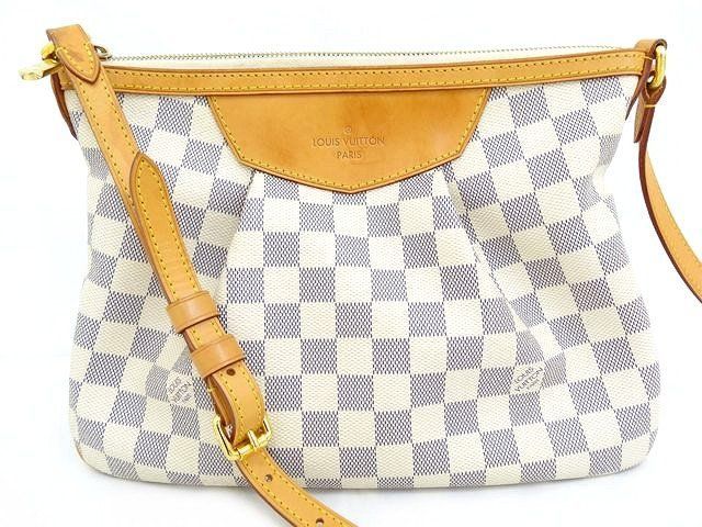 Louis Vuitton Damier Azur Siracusa PM Shoulder Bag