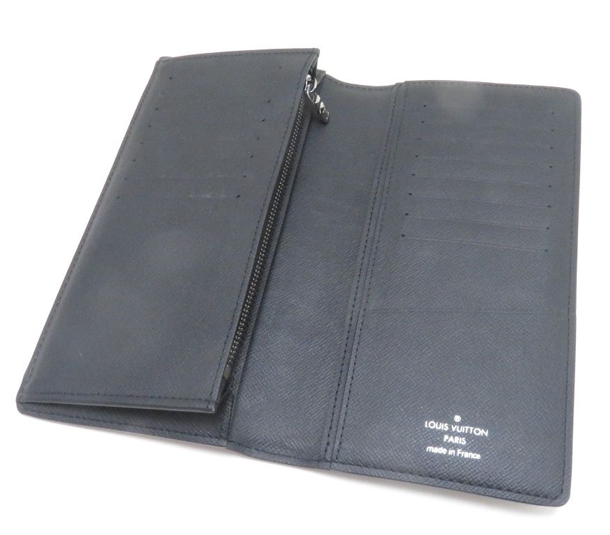 Louis Vuitton Portefeuille Brazza Monogram Eclipse Gray Wallet Black Stamp Boys' — view 3